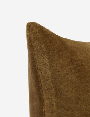 Corner of Charlotte Toast Brown Lumbar Velvet Pillow