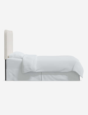 Side of the Clementine Cream Sherpa Headboard