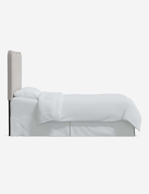 Side of the Clementine Mineral Gray Velvet Headboard