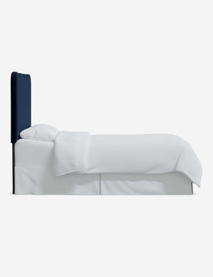 Side of the Clementine Navy Velvet Headboard
