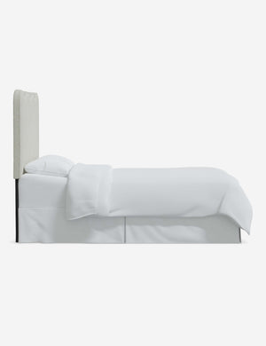Side of the Clementine White Boucle Headboard