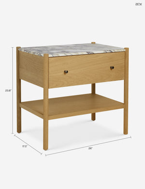 Philana Nightstand : Walnut Oak / 26
