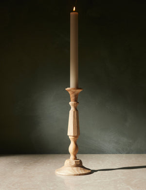 Wooden Georgian Candlestick