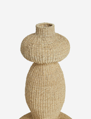 Top of the Lilia woven decorative floor vase.