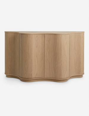 Cora half-moon, wavy light-wood Sideboard by Lolly Lolly Ceramics
