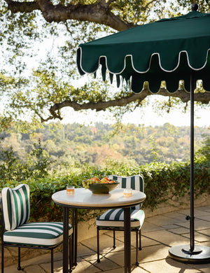 Napoli 6' Square Outdoor Umbrella : Natural / Black Pole