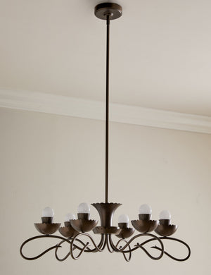 Houghton six arm iron chandelier by Heidi Caillier