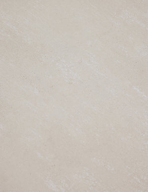 Texture of the top of the Ruiz round cement outdoor coffee table.