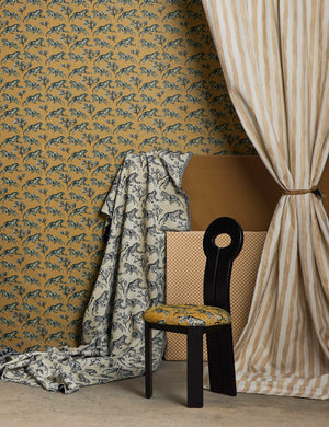 Painterly Stripe Linen Curtain Panel By Sarah Sherman Samuel