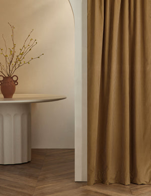 Striped Velvet Curtain Panel by Sarah Sherman Samuel