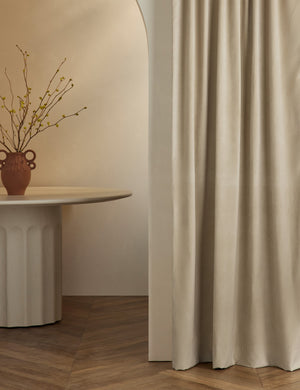 Striped Velvet Curtain Panel by Sarah Sherman Samuel