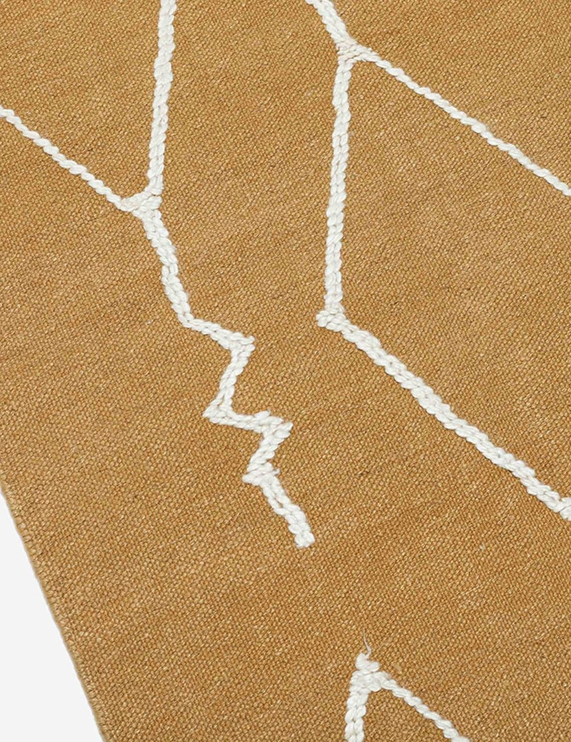 Moroccan Flatweave Rug, Black and Natural by Sarah Sherman Samuel 2'6" x 8'