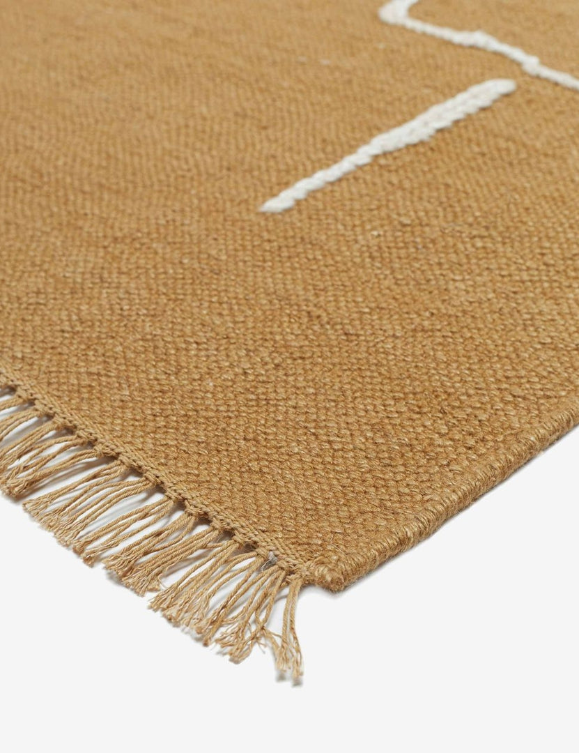 Moroccan Flatweave Rug, Black and Natural by Sarah Sherman Samuel 2'6" x 8'