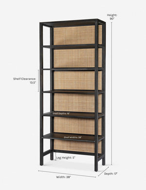 Philene Bookcase, Black