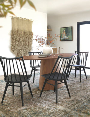 Beth Oval Dining Table, Brown