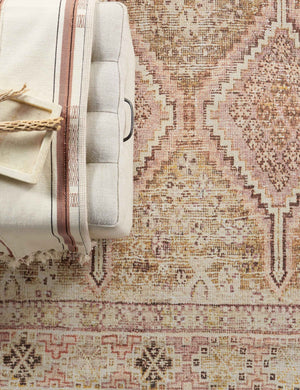 Aysun Rug, Beige and Rust