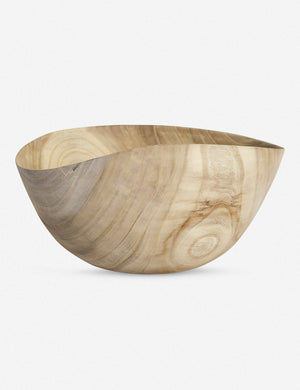 Bleached Zelkova Wood with Wax Bowl by Namu Home Goods