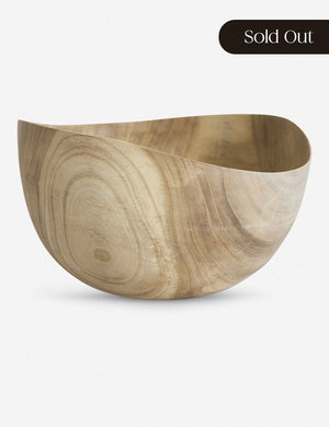 Bleached Zelkova Wood with Wax Bowl by Namu Home Goods
