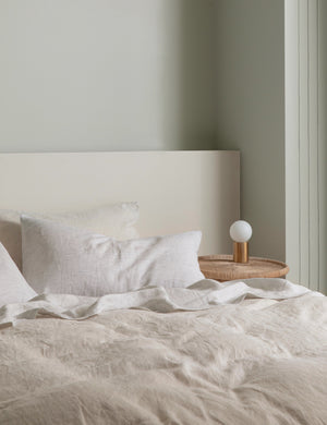 European Flax Linen pinstripe Duvet Set by Cultiver