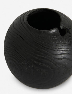Charred Korean Mahogany Moon Jar, Small by Namu Home Goods