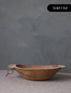 Vintage Hungarian Dough Bowl, Small by Olive Ateliers