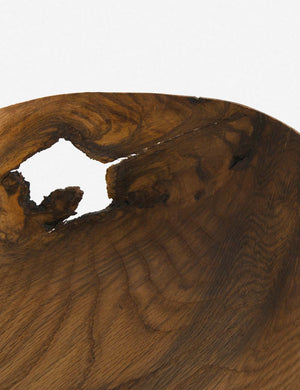 Oiled Ash Shallow Bowl with Hole by Namu Home Goods