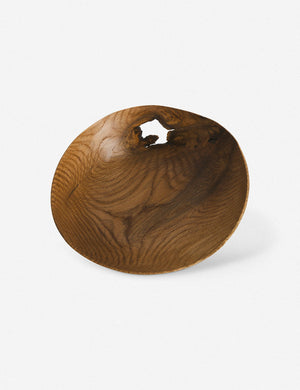Oiled Ash Shallow Bowl with Hole by Namu Home Goods