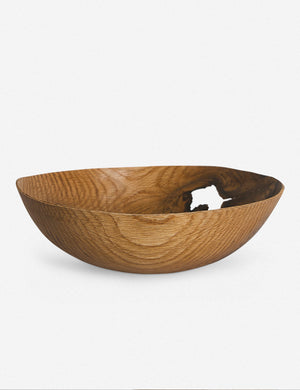Oiled Ash Shallow Bowl with Hole by Namu Home Goods