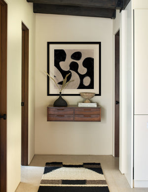 Noelle Geometric Vase, Black by Lemieux et Cie