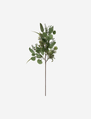 Faux Eucalyptus and Evergreens Stem