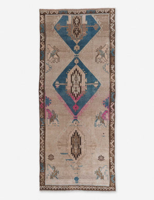 Caner Vintage Runner Rug, 4'6