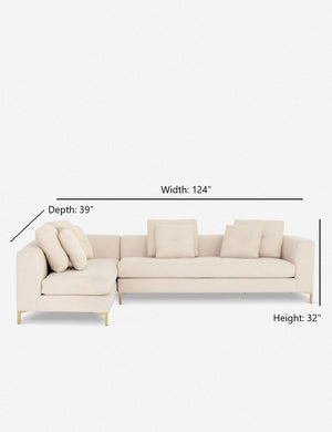 Abena Two-Piece Right-Facing Sectional Sofa