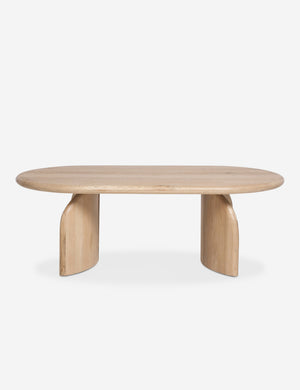 Ada solid oak oval coffee table