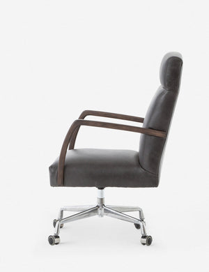 Camden Leather Office Chair, Ebony