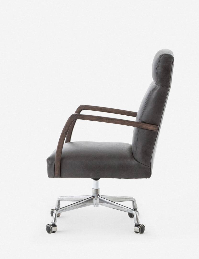 Camden Leather Office Chair, Ebony