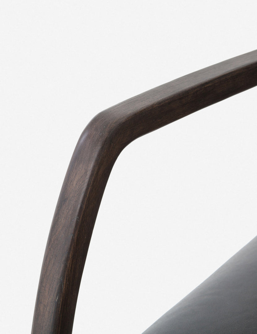 Camden Leather Office Chair, Ebony