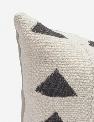 Efuru One-of-a-kind White Mudcloth Pillow