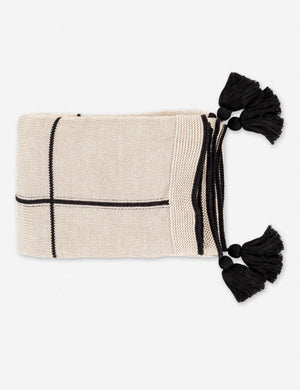 Meredith Throw, Beige and Black