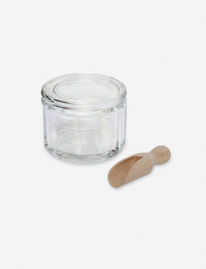 Glass Salt Pot with Scoop