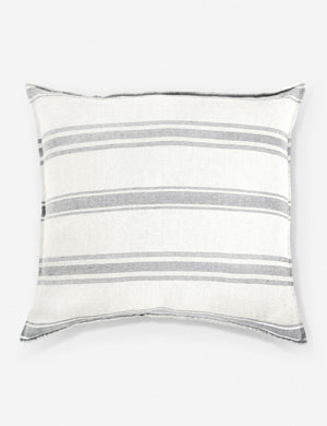 Jackson Linen cream and gray striped Sham by Pom Pom at Home