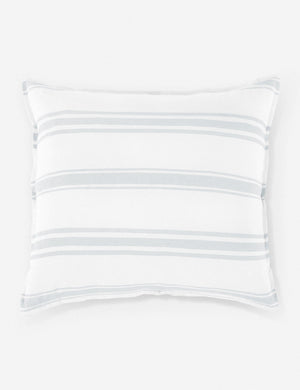 Jackson Linen white and ocean striped Sham by Pom Pom at Home