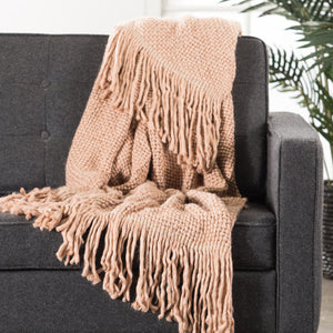 Kaysa Throw by Nikki Chu, Soft Pink