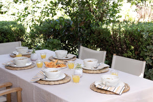 Copa Round Placemats, Natural (Set of 4)