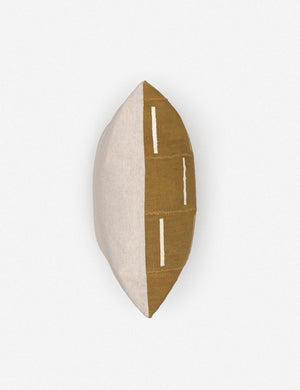 Rainey One-Of-A-Kind Mudcloth Pillow, Mustard