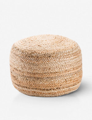 Patan Round Pouf, Natural