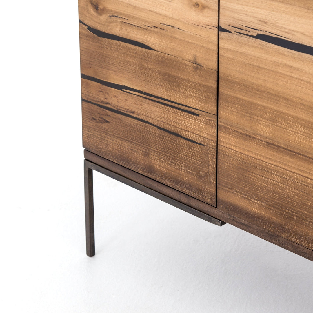 Rora Media Console, Medium Oak