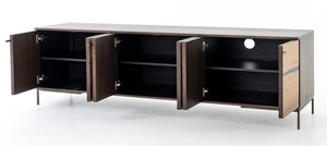 Rora Media Console, Medium Oak