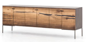 Rora Media Console, Medium Oak