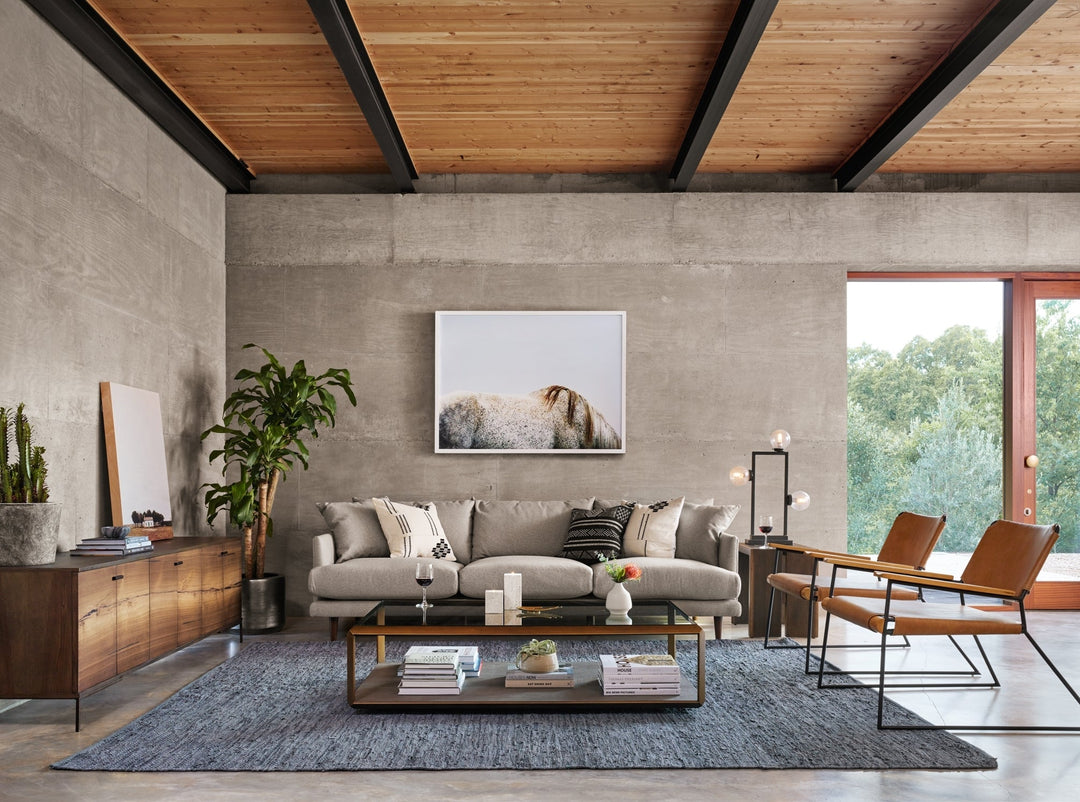 Rora Media Console, Medium Oak