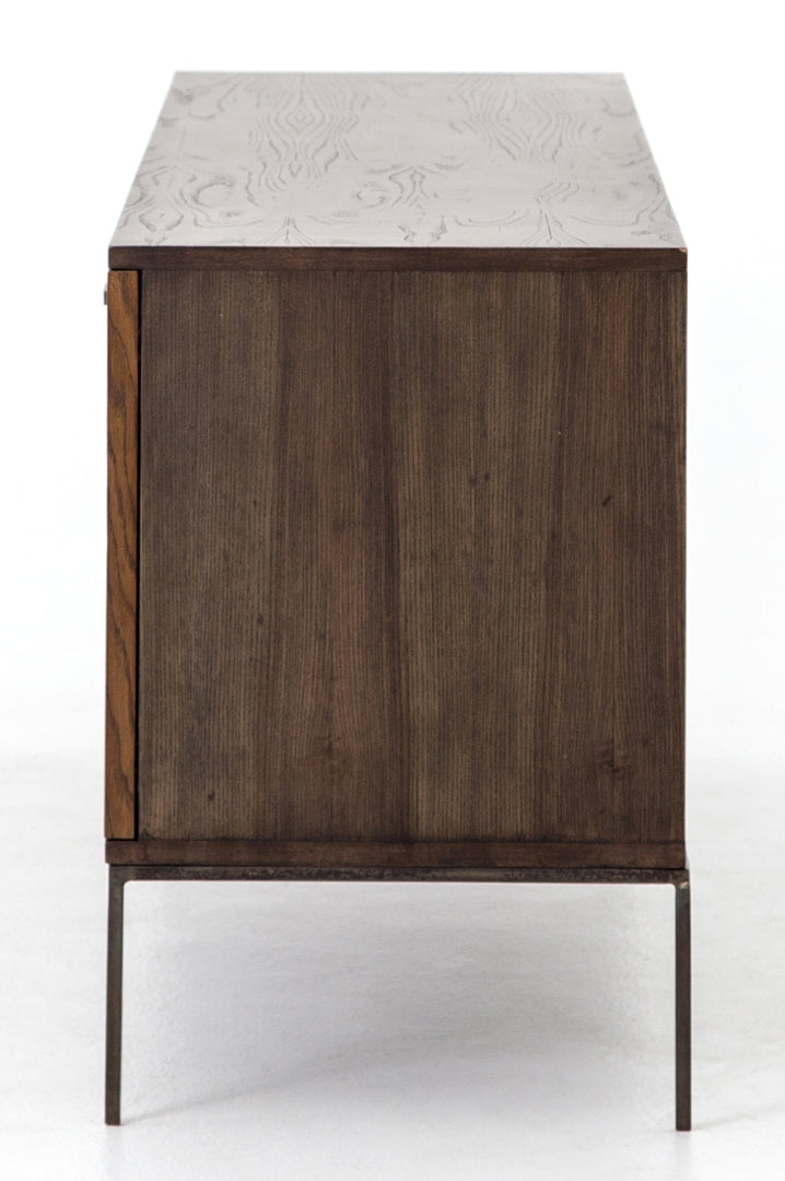 Rora Media Console, Medium Oak